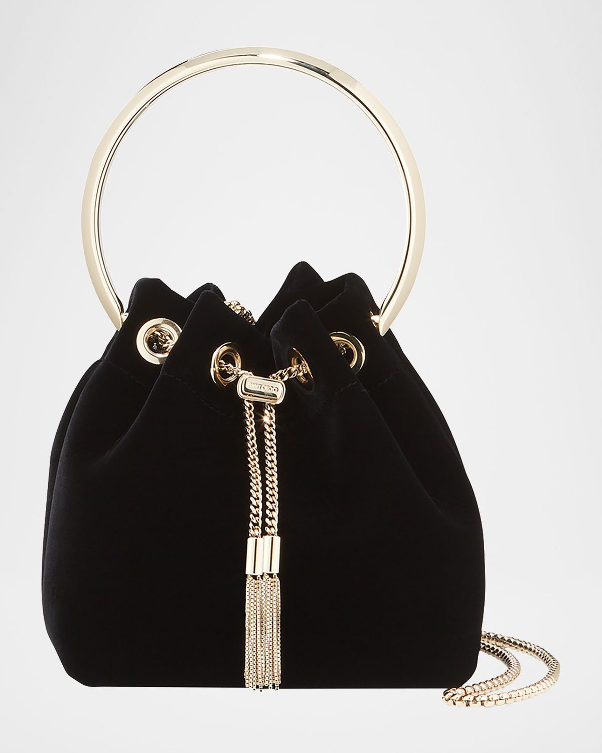 Jimmy Choo Bon Bon Velvet with Metal Handle