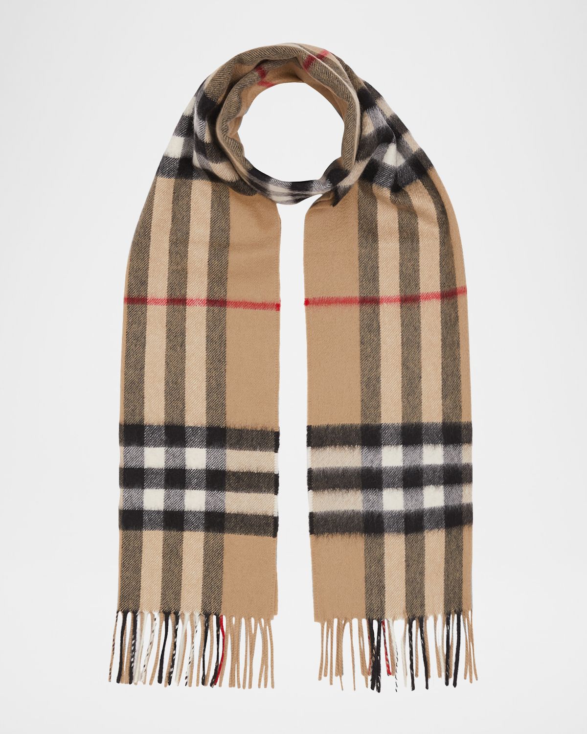 Burberry Men 's Giant Check Cashmere Scarf