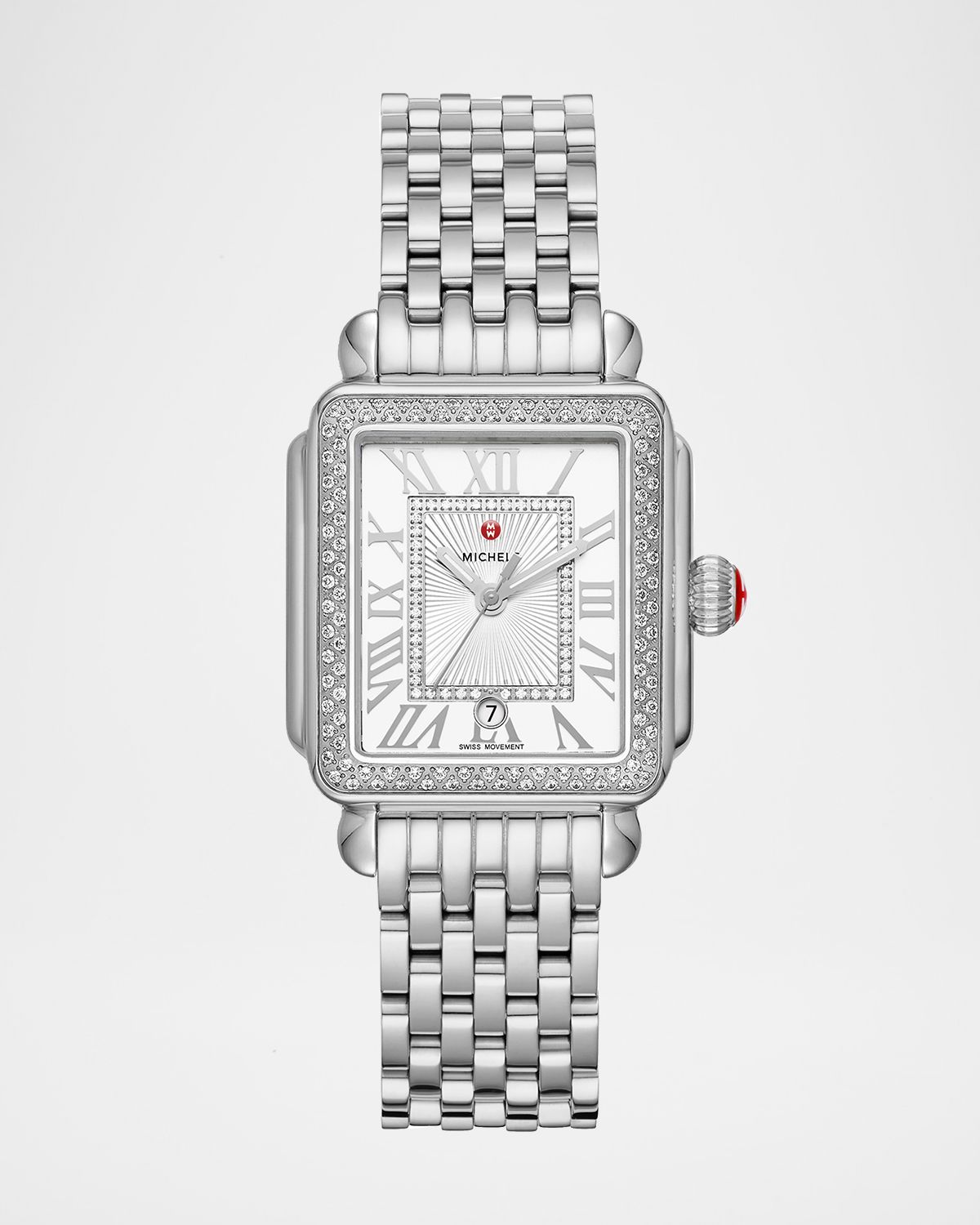 MICHELE Deco Madison Mid Stainless Steel Diamond Watch