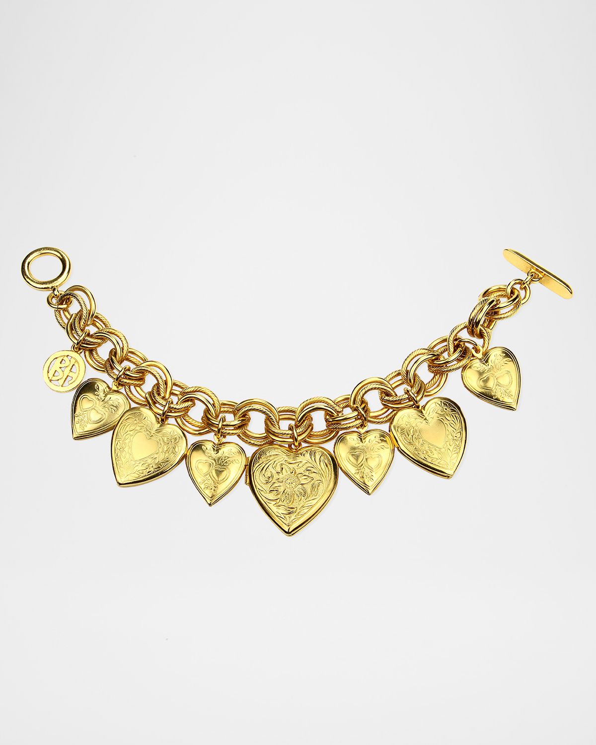Ben-Amun All Heart-Locket Bracelet