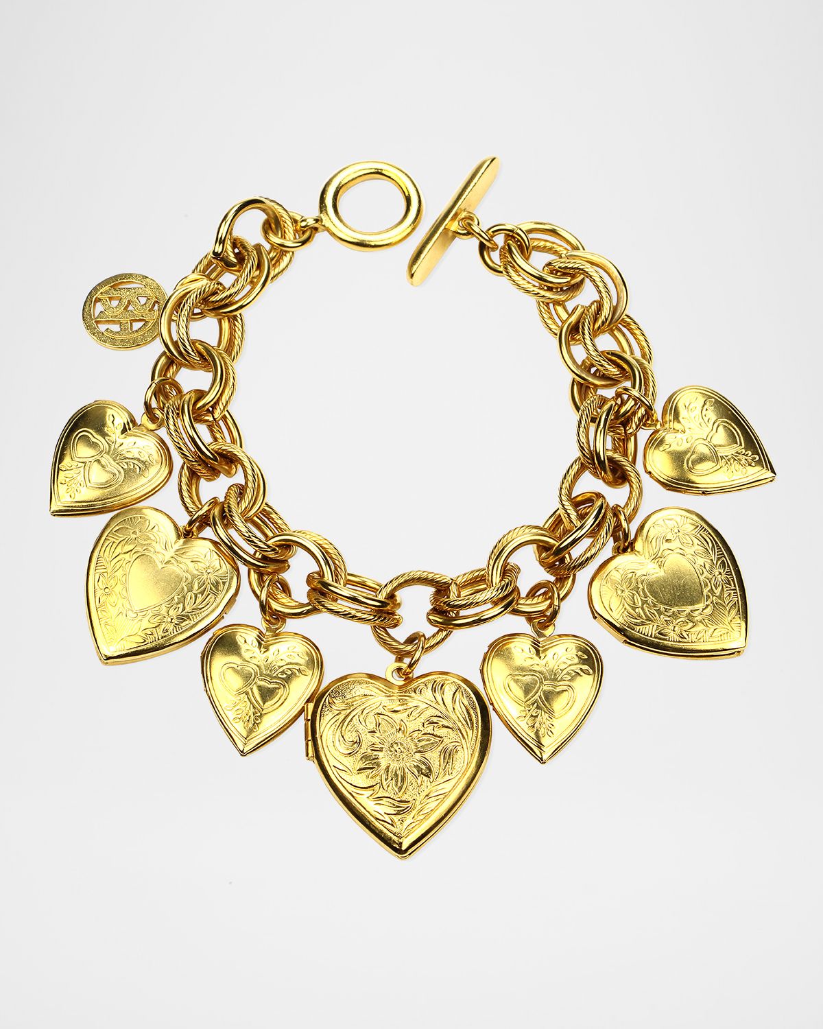 Ben-Amun All Heart-Locket Bracelet