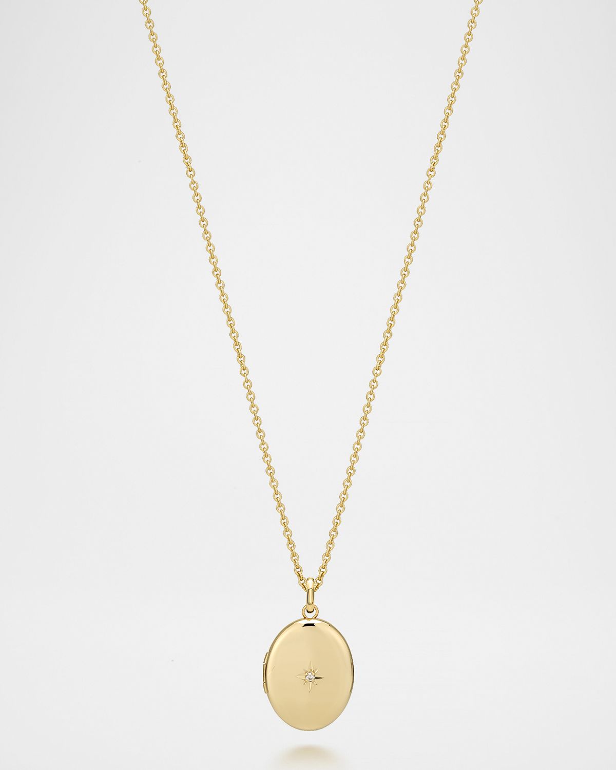 Sarah Chloe 1-Diamond Locket Necklace