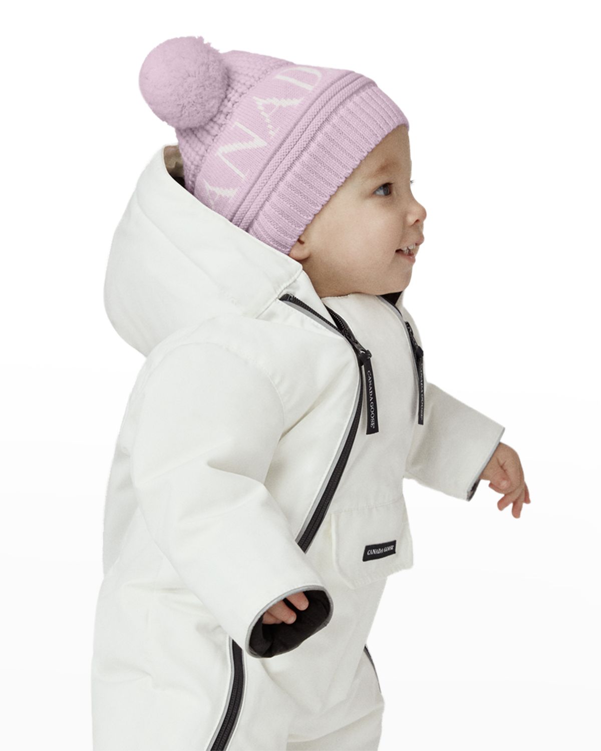 Canada Goose Kid 's Double Pompom Beanie Hat, Baby