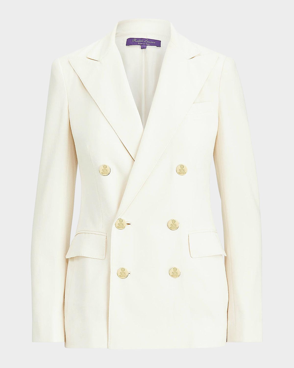 Ralph Lauren Collection Camden Stretch Wool Double-Breasted Jacket