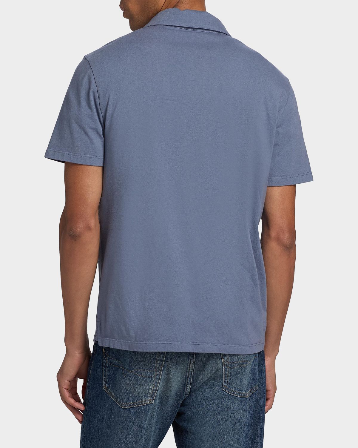 Vince Men 's Garment-Dyed Polo Shirt | Thumbnail 3 Vince Men 's Garment-Dyed Polo Shirt | Thumbnail 3