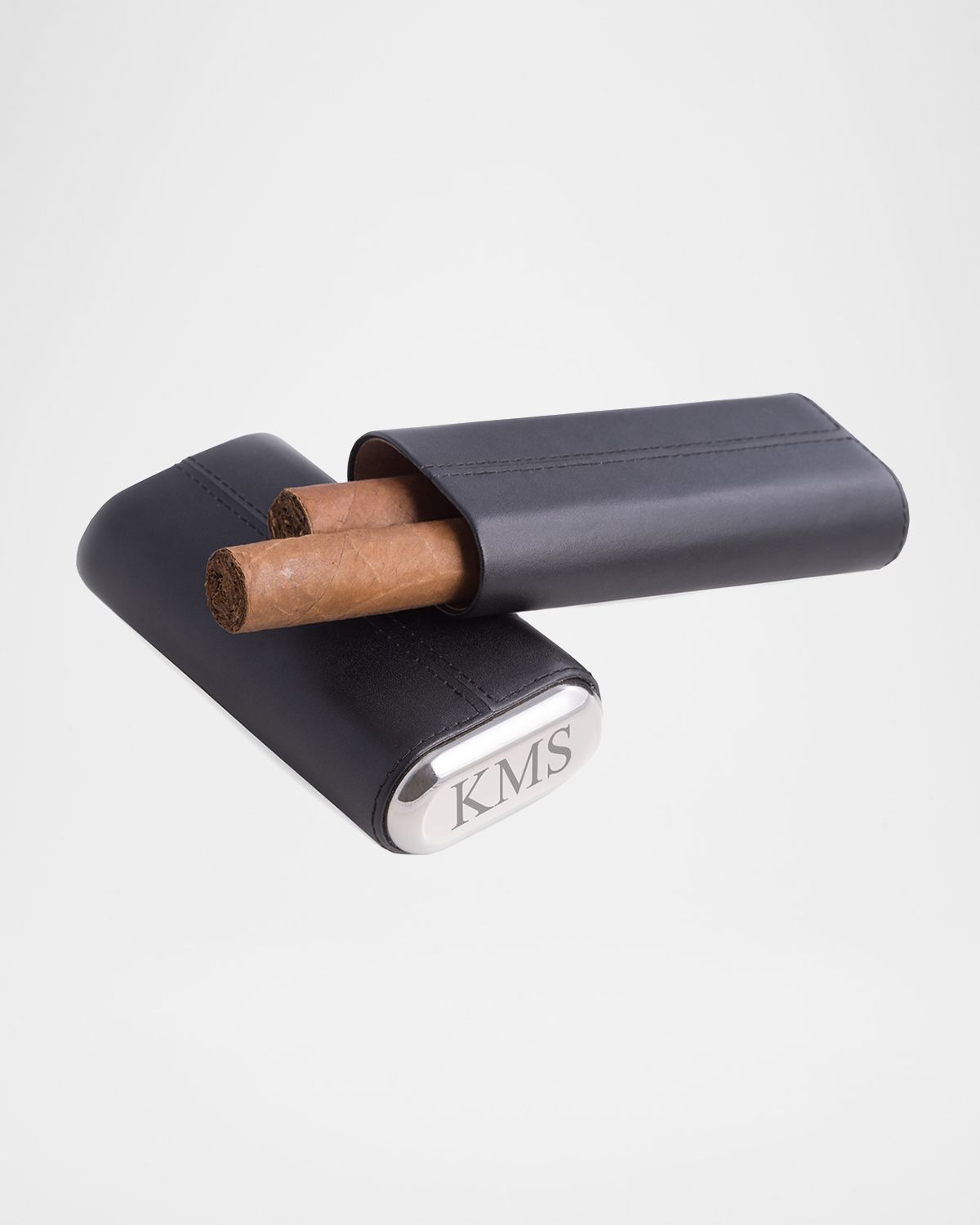 Bey-Berk Men 's Personalized Travel Cigar Case