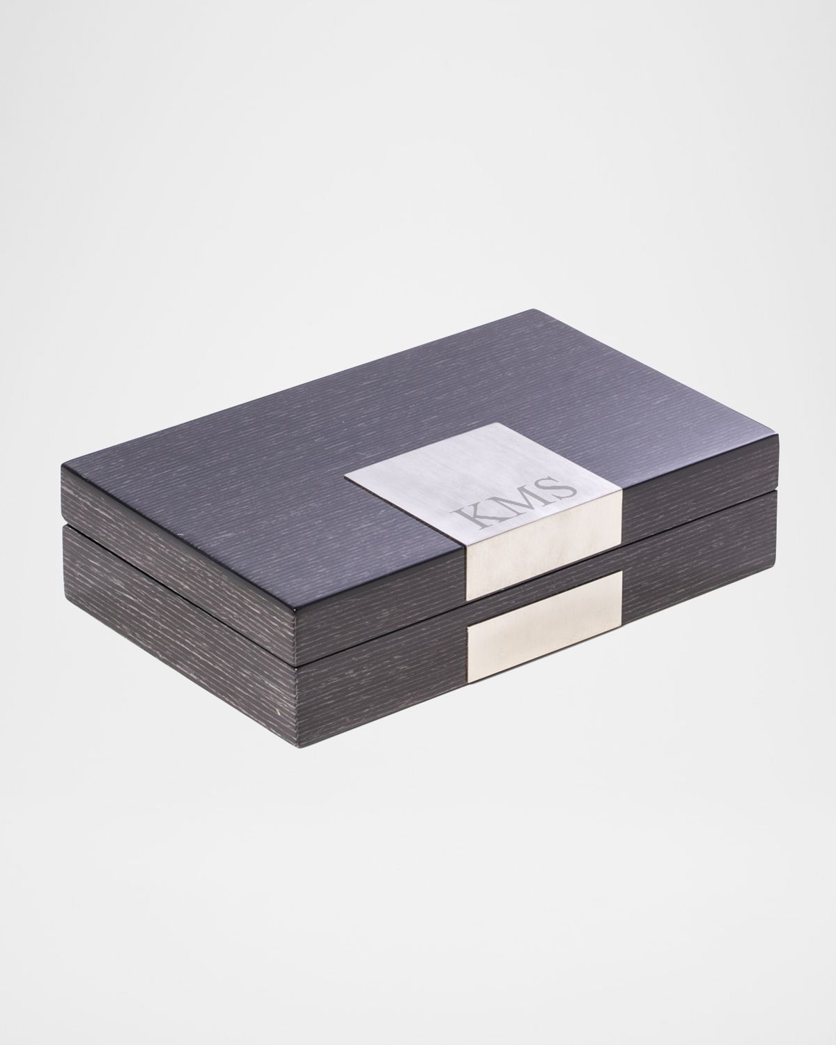 Bey-Berk Men 's Personalized Wooden Valet Box