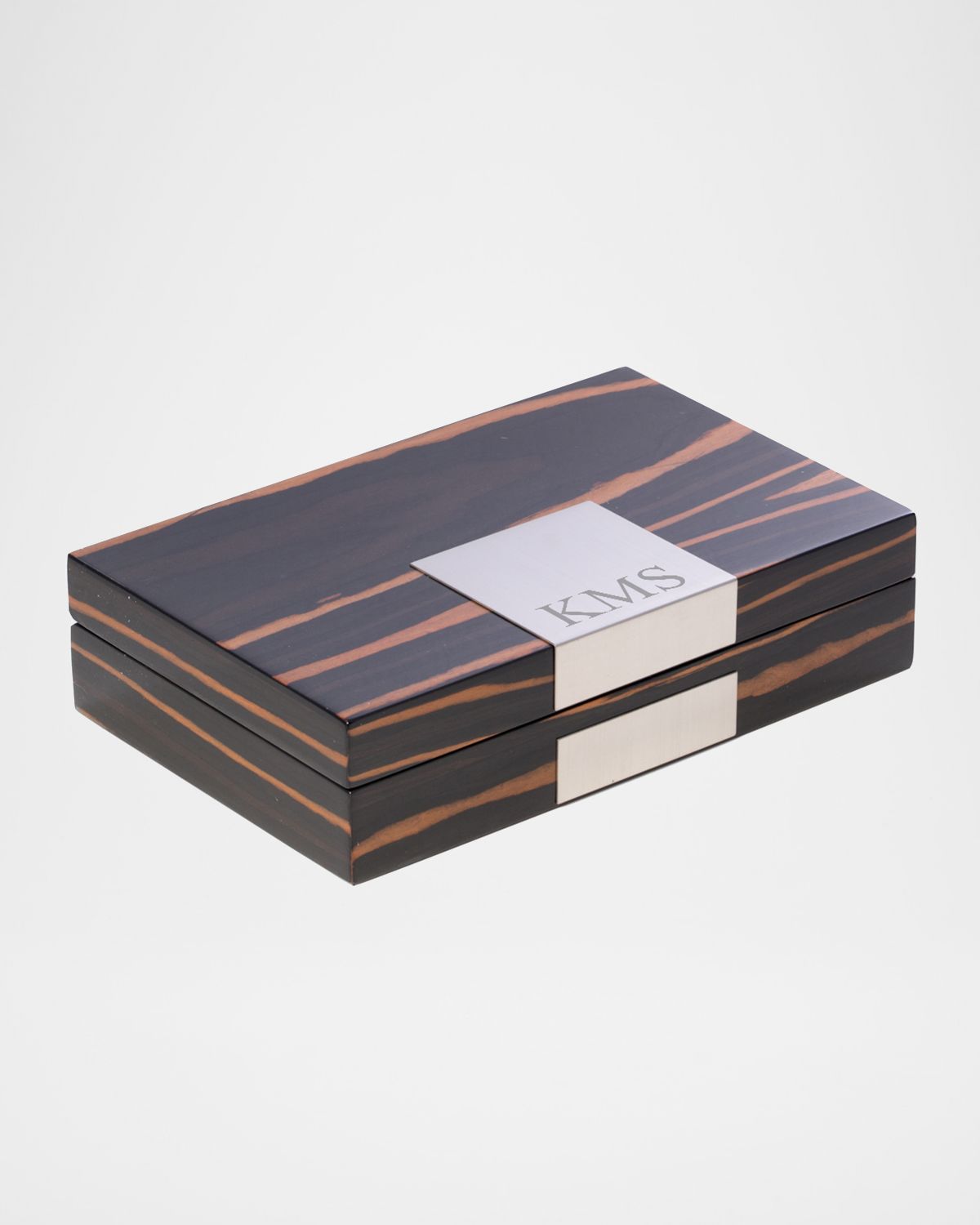 Bey-Berk Men 's Personalized Wooden Valet Box