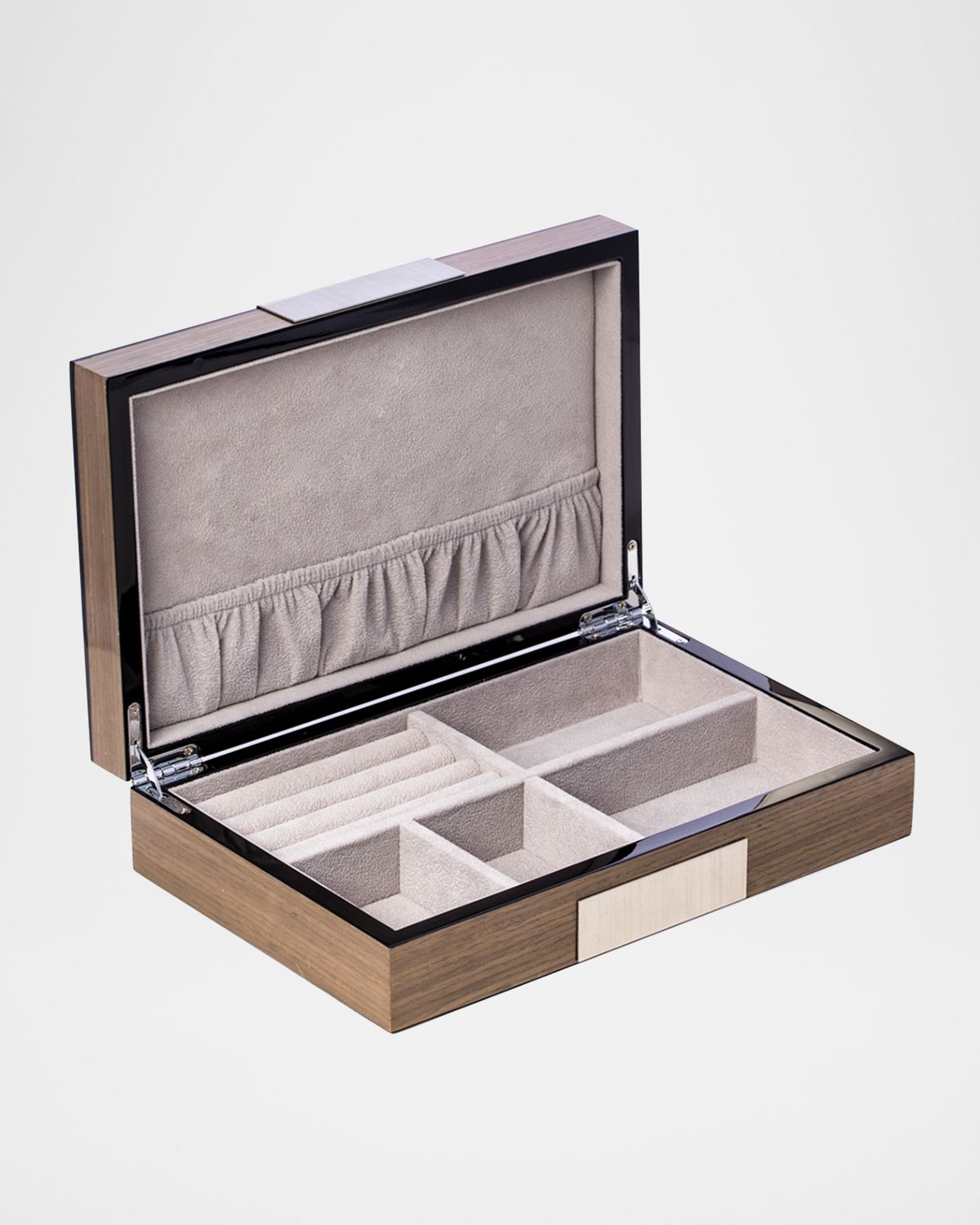 Bey-Berk Men 's Personalized Wooden Valet Box