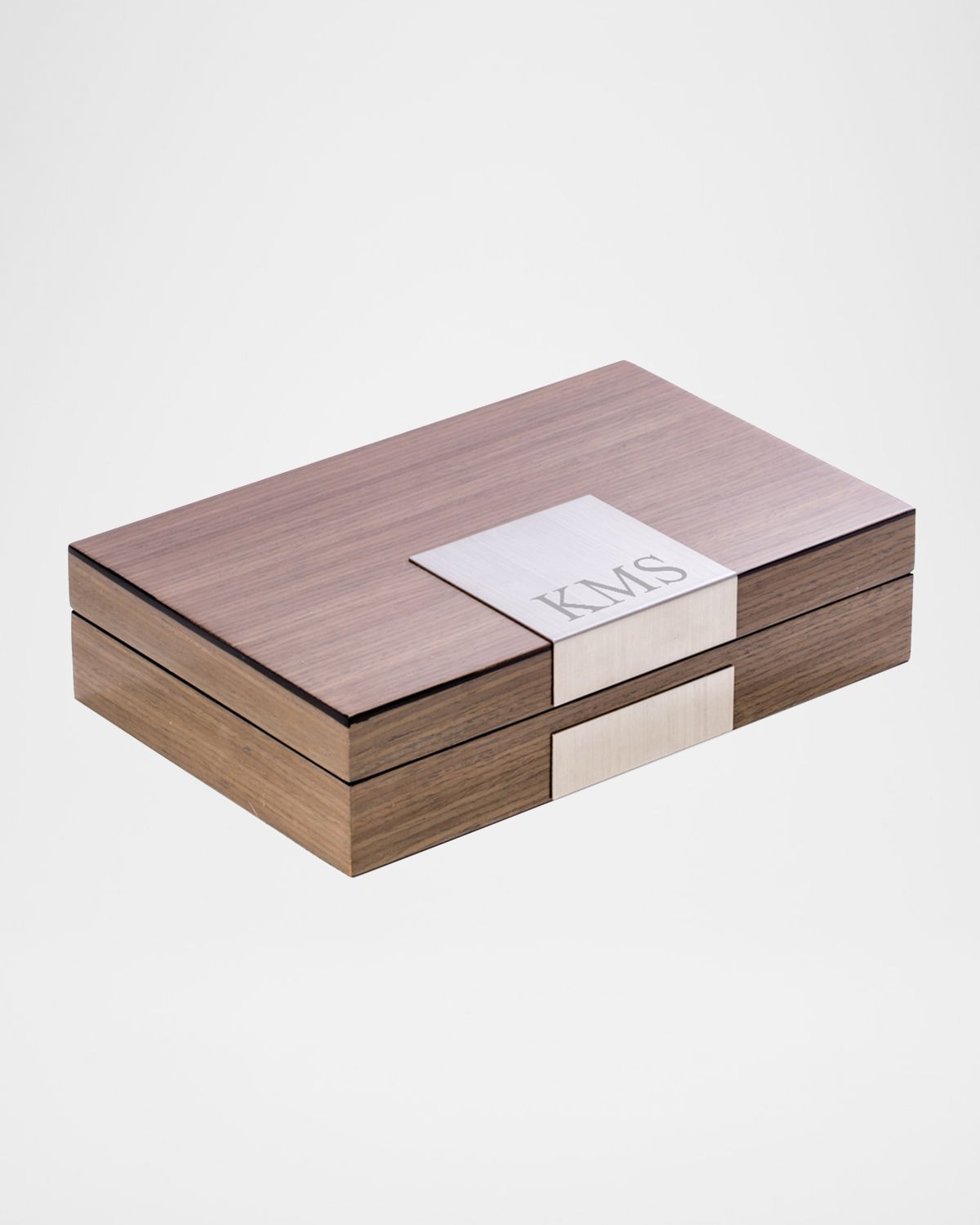 Bey-Berk Men 's Personalized Wooden Valet Box