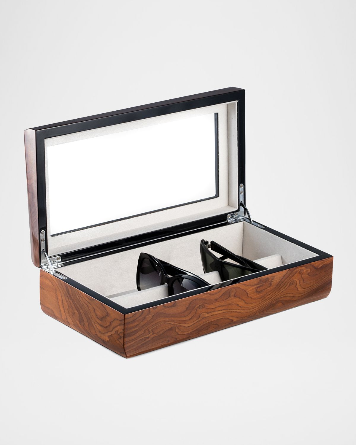 Bey-Berk Men 's Personalized Wooden Eyeglass Storage Case