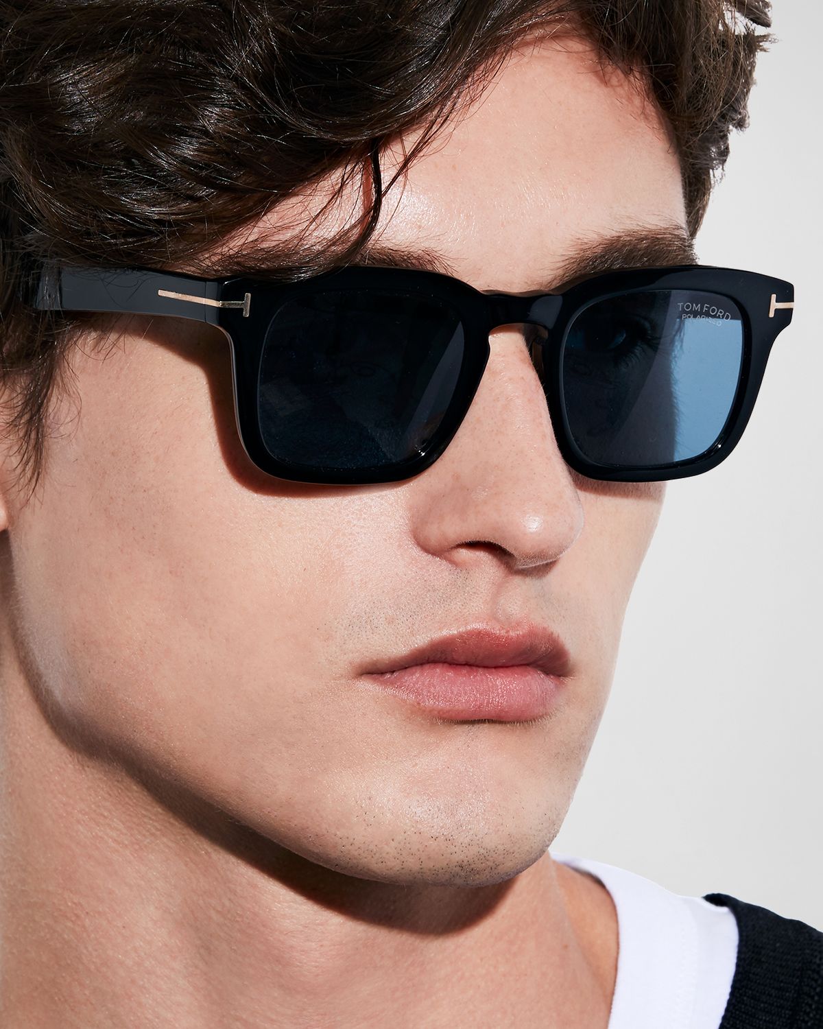 TOM FORD Men's Dax Square Acetate Sunglasses