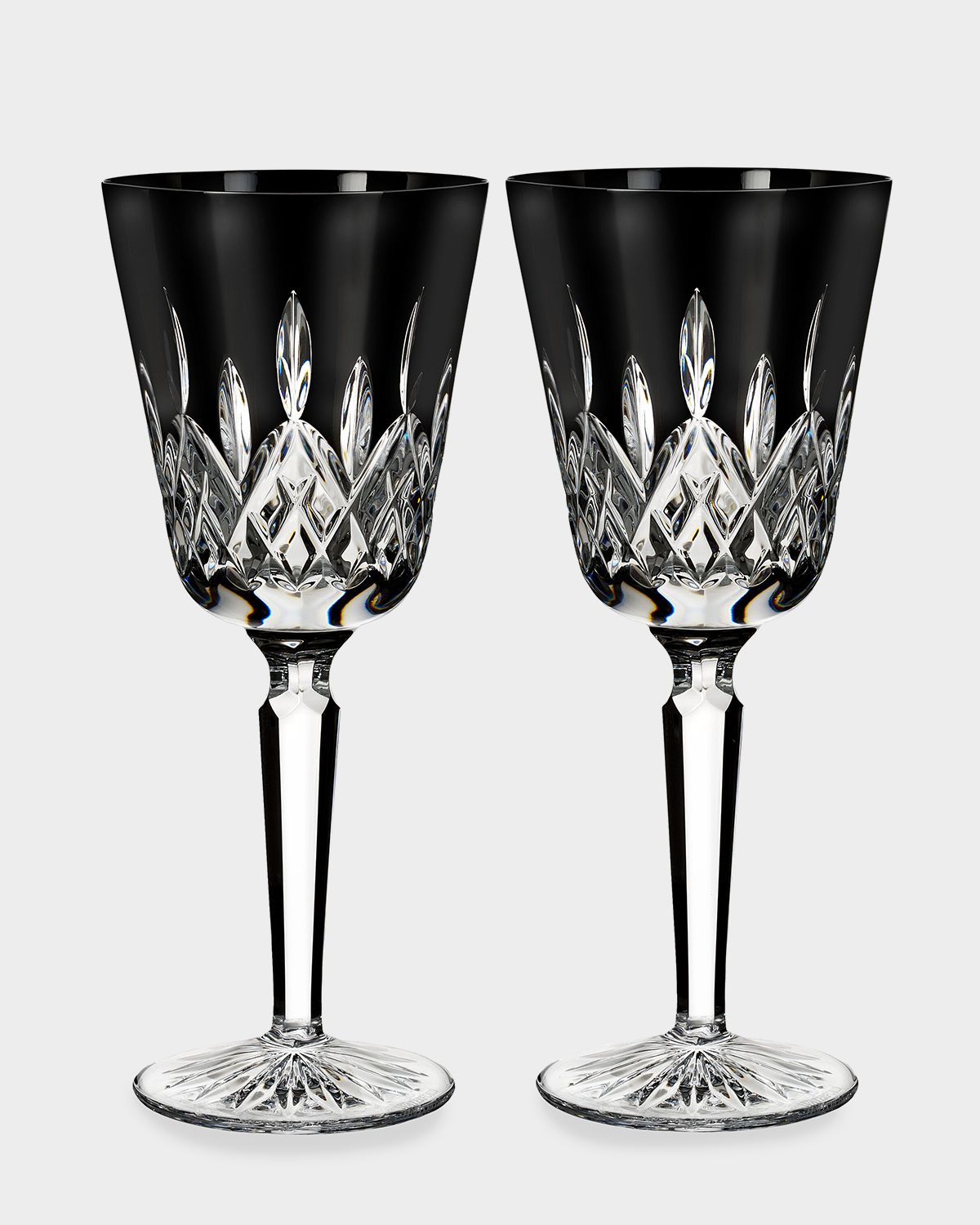 Waterford Crystal Lismore Black Crystal Goblets, Set of 2 | Thumbnail 4