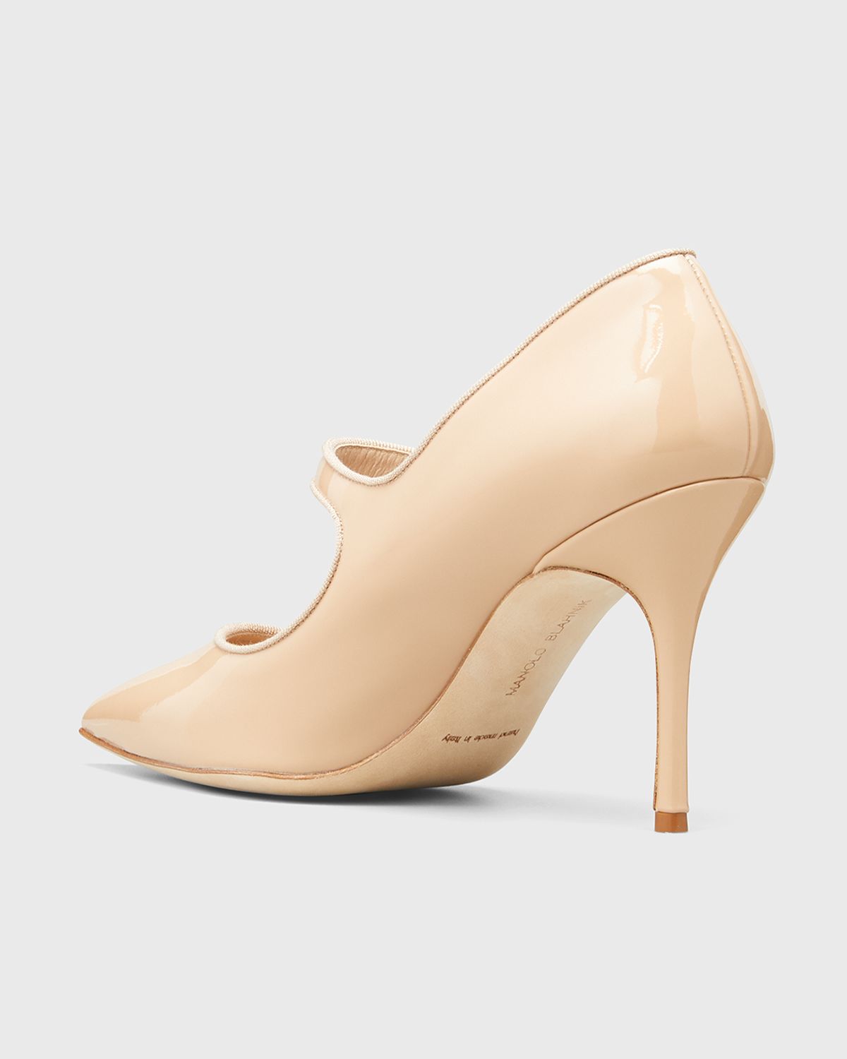 Manolo Blahnik Patent Leather Mary Jane Pumps