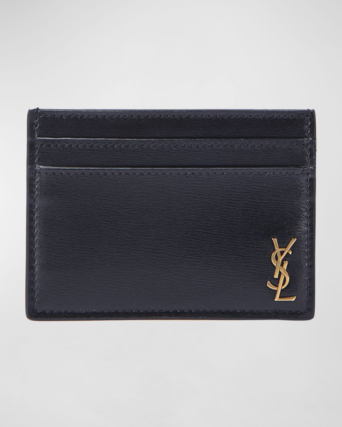 Saint Laurent Men 's YSL Monogram Card Case