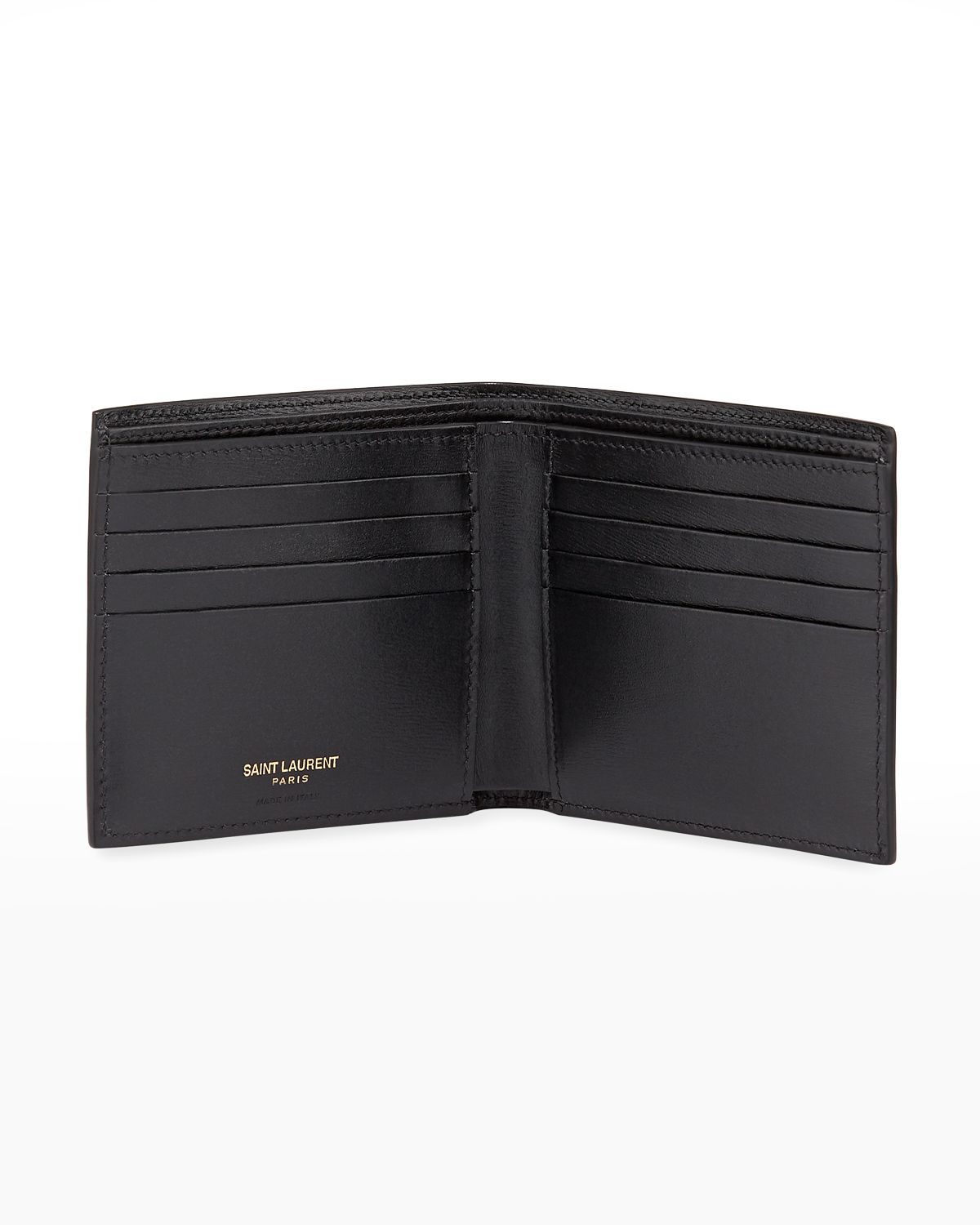 Saint Laurent Men's YSL East-West Logo Bi-Fold Wallet