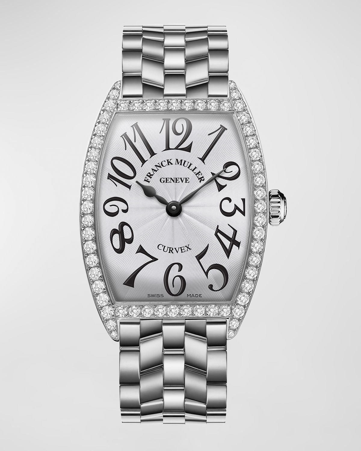 Franck Muller Curvex Stainless Steel Diamond Watch | Thumbnail 6