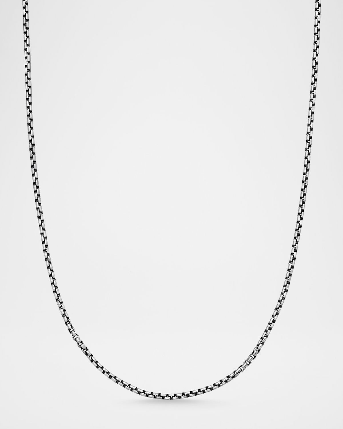 David Yurman Men 's Box Chain Necklace in Silver/1.8mm