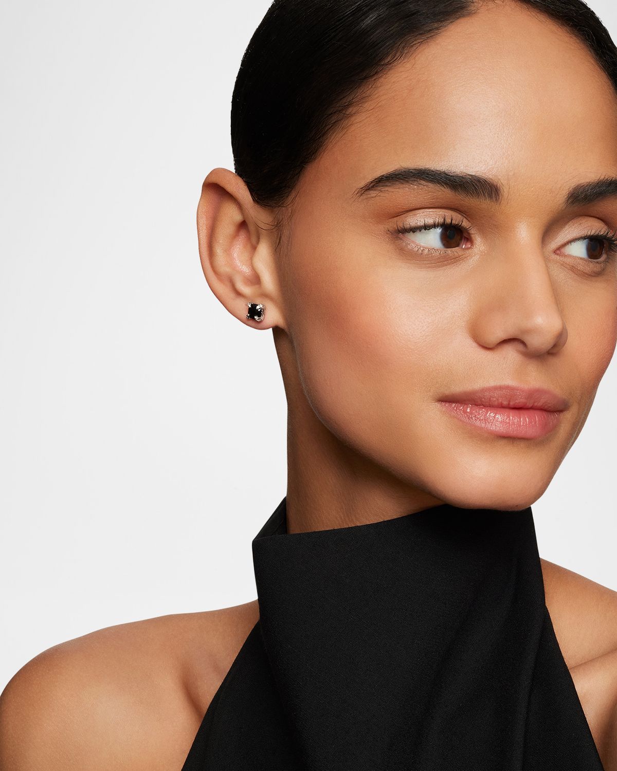 David Yurman Chatelaine Stud Earrings with Gemstones and Diamonds in Silver, 6mm