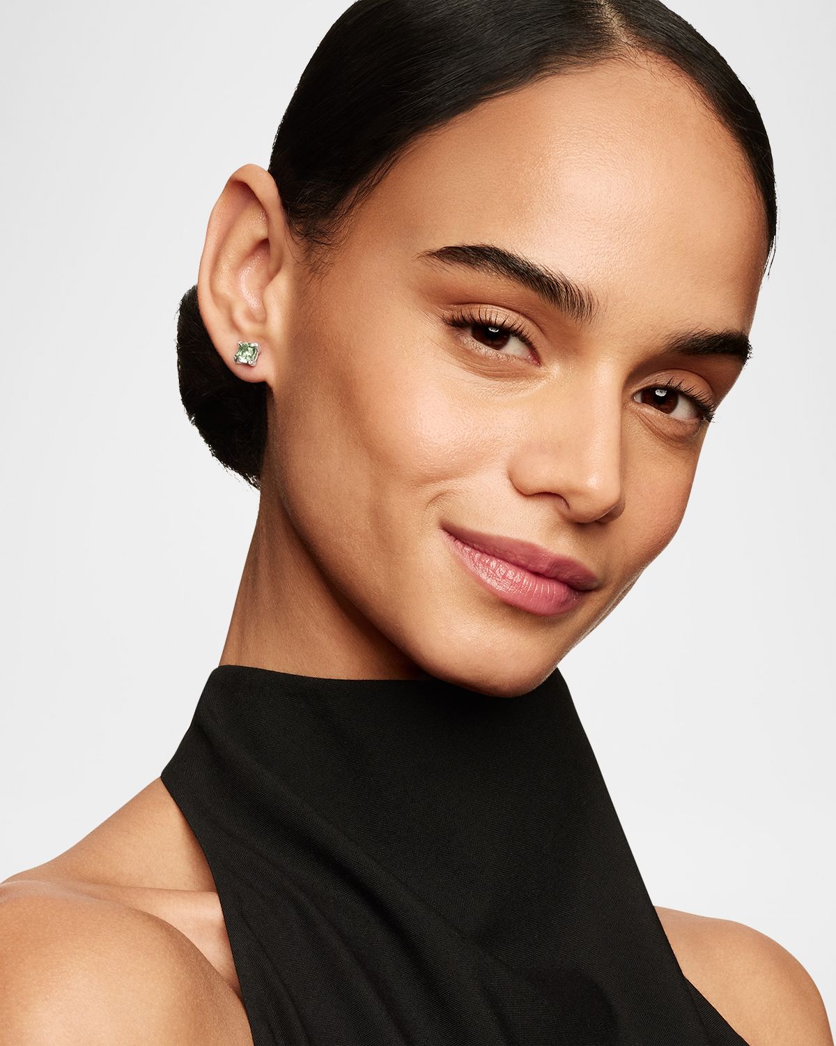 David Yurman Chatelaine Stud Earrings with Gemstones and Diamonds in Silver, 6mm