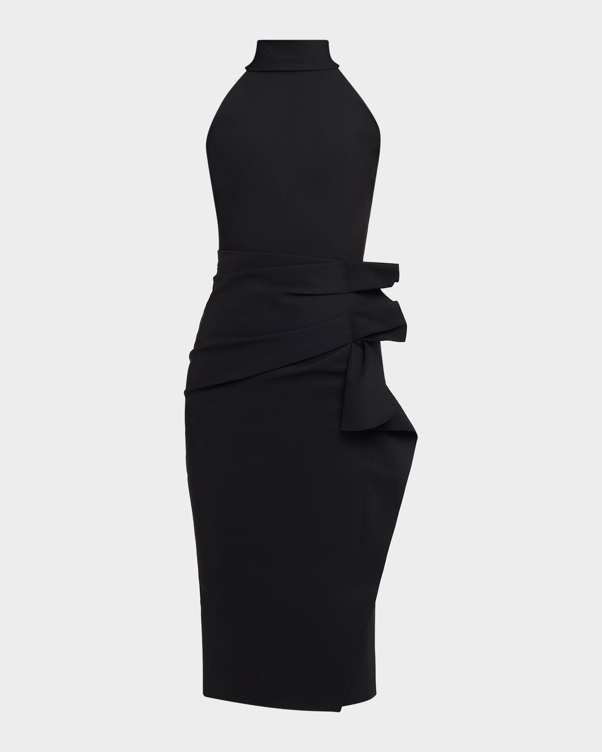 Chiara Boni La Petite Robe Sleeveless Halter Ruched Dress
