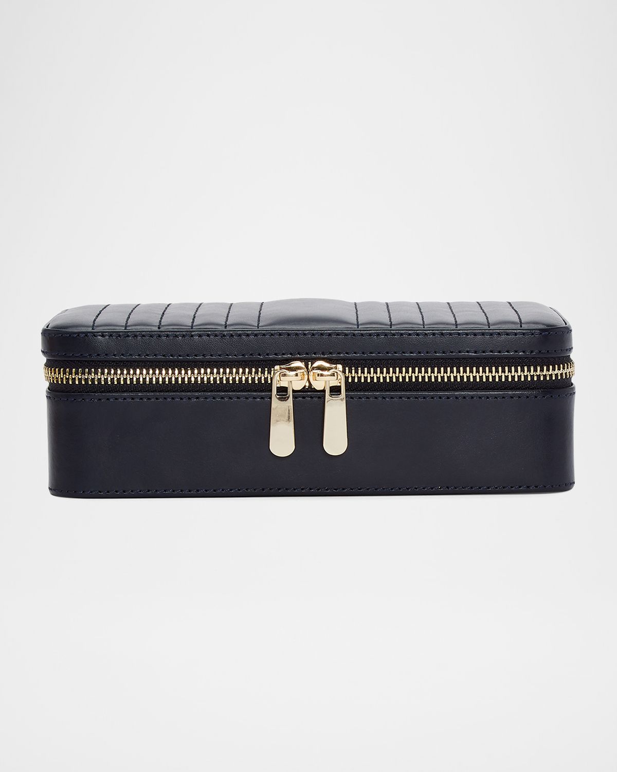 WOLF Maria Rectangle Quilted Zip Jewelry Case