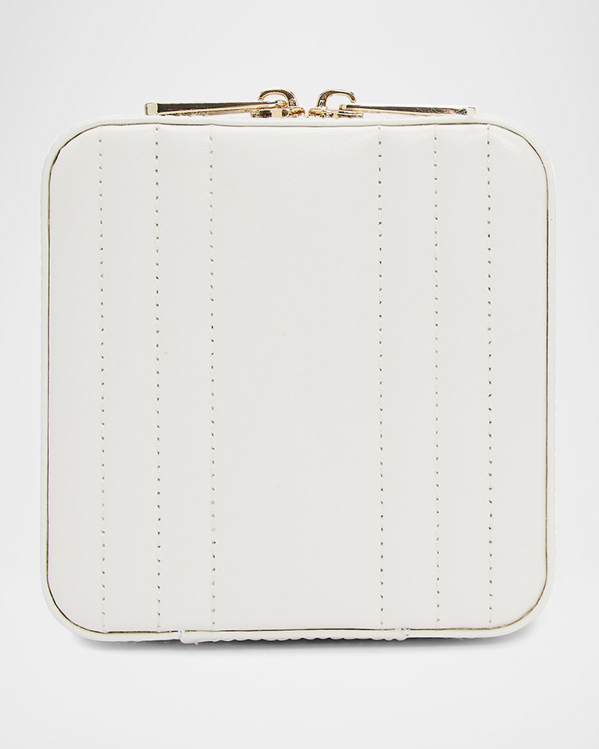 WOLF Maria Square Quilted Zip Jewelry Case