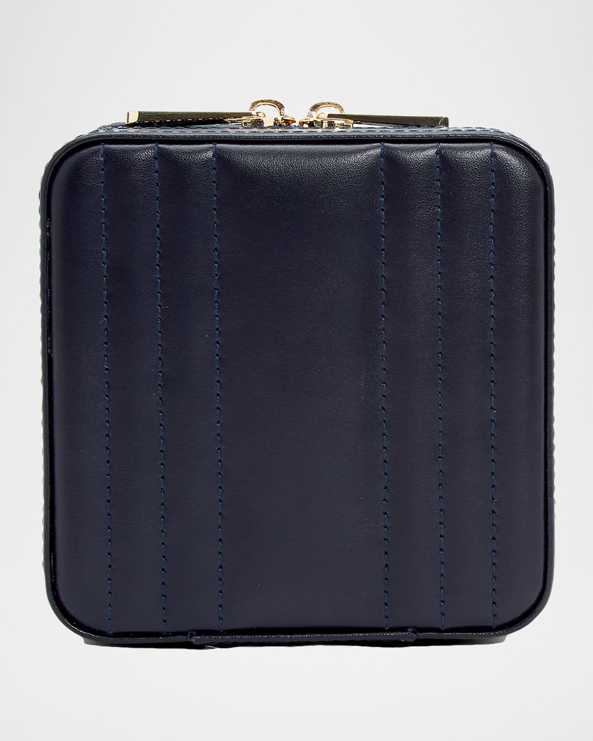 WOLF Maria Square Quilted Zip Jewelry Case