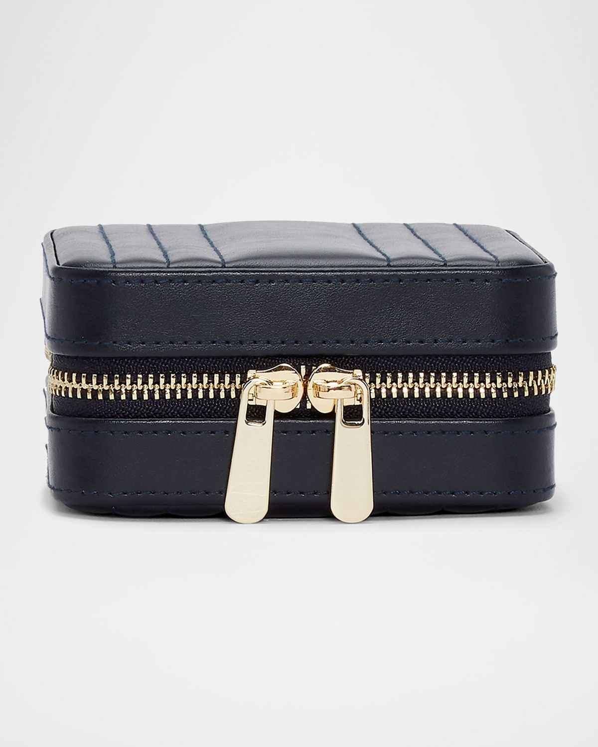 WOLF Maria Square Quilted Zip Jewelry Case