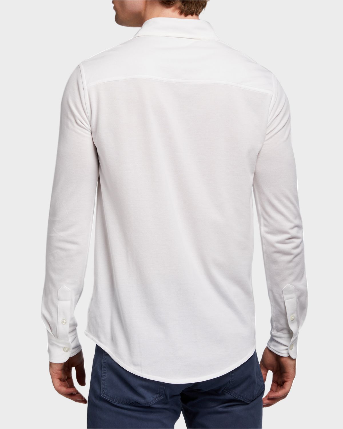 Ralph Lauren Purple Label Men 's Washed Pique Sport Shirt