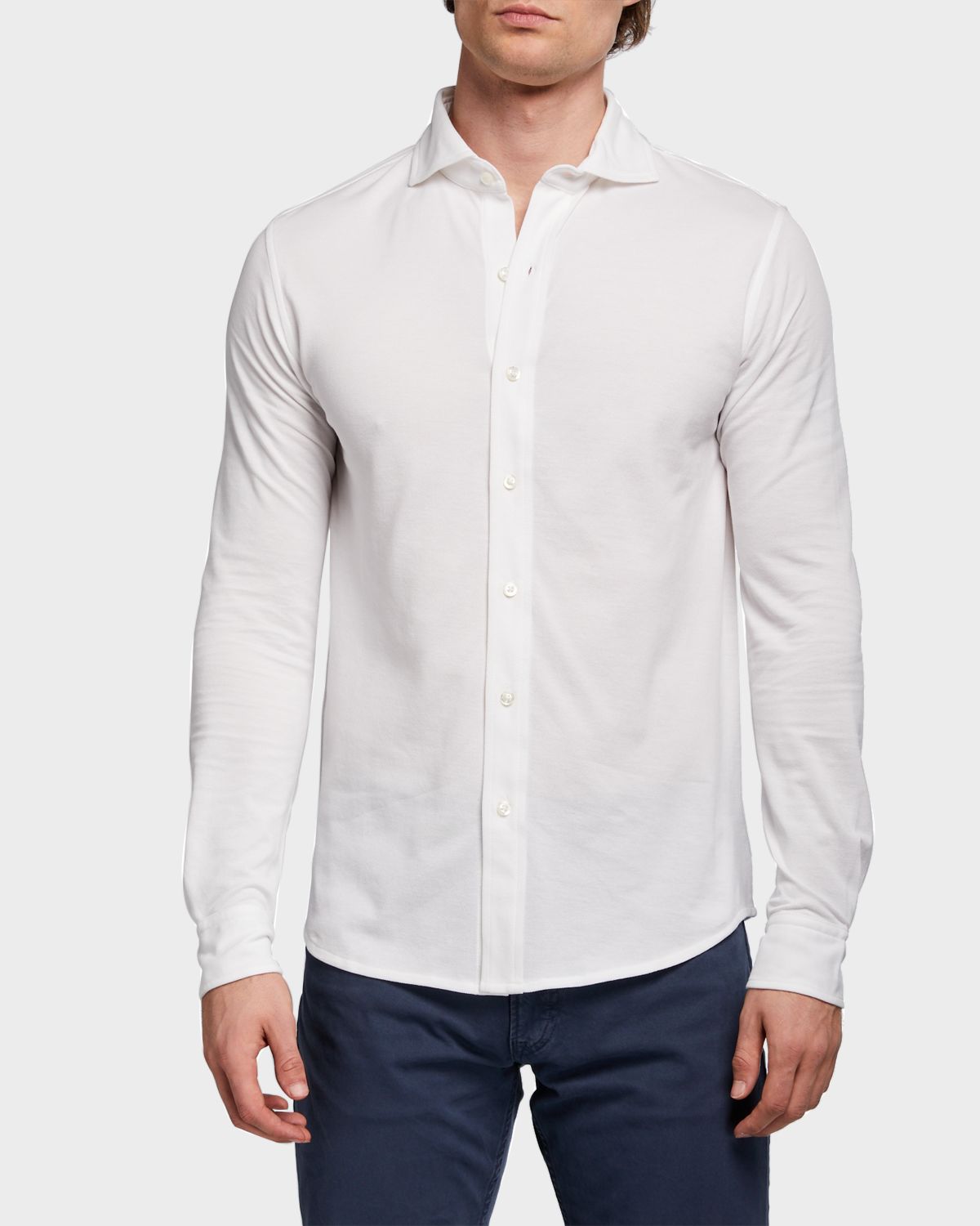Ralph Lauren Purple Label Men 's Washed Pique Sport Shirt