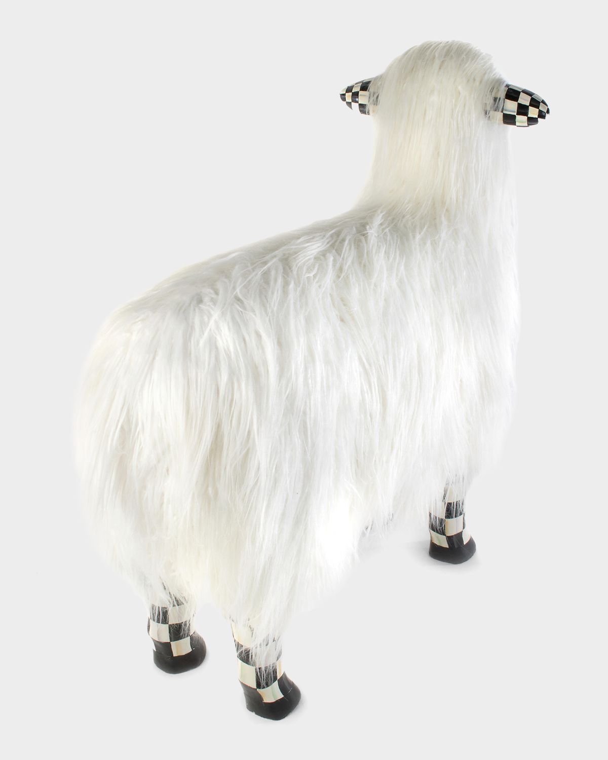 MacKenzie-Childs Courtly Check Large White Sheep