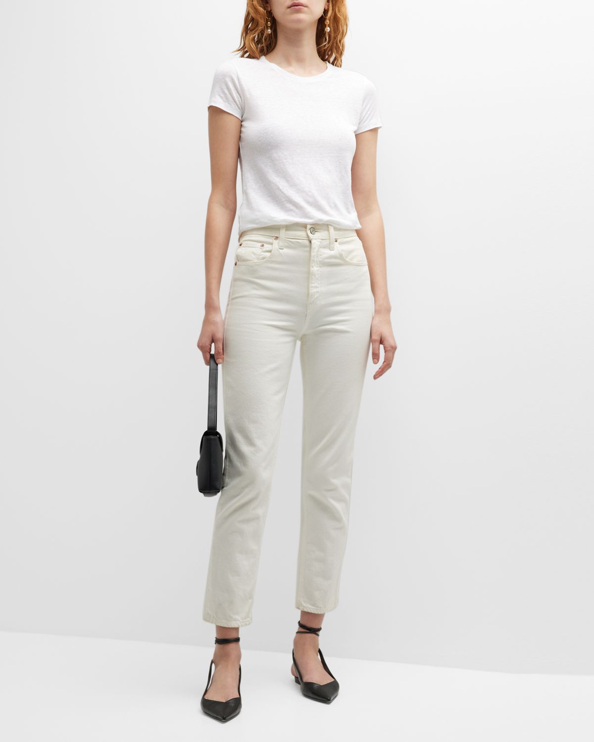 Majestic Filatures Stretch Linen Crewneck Tee