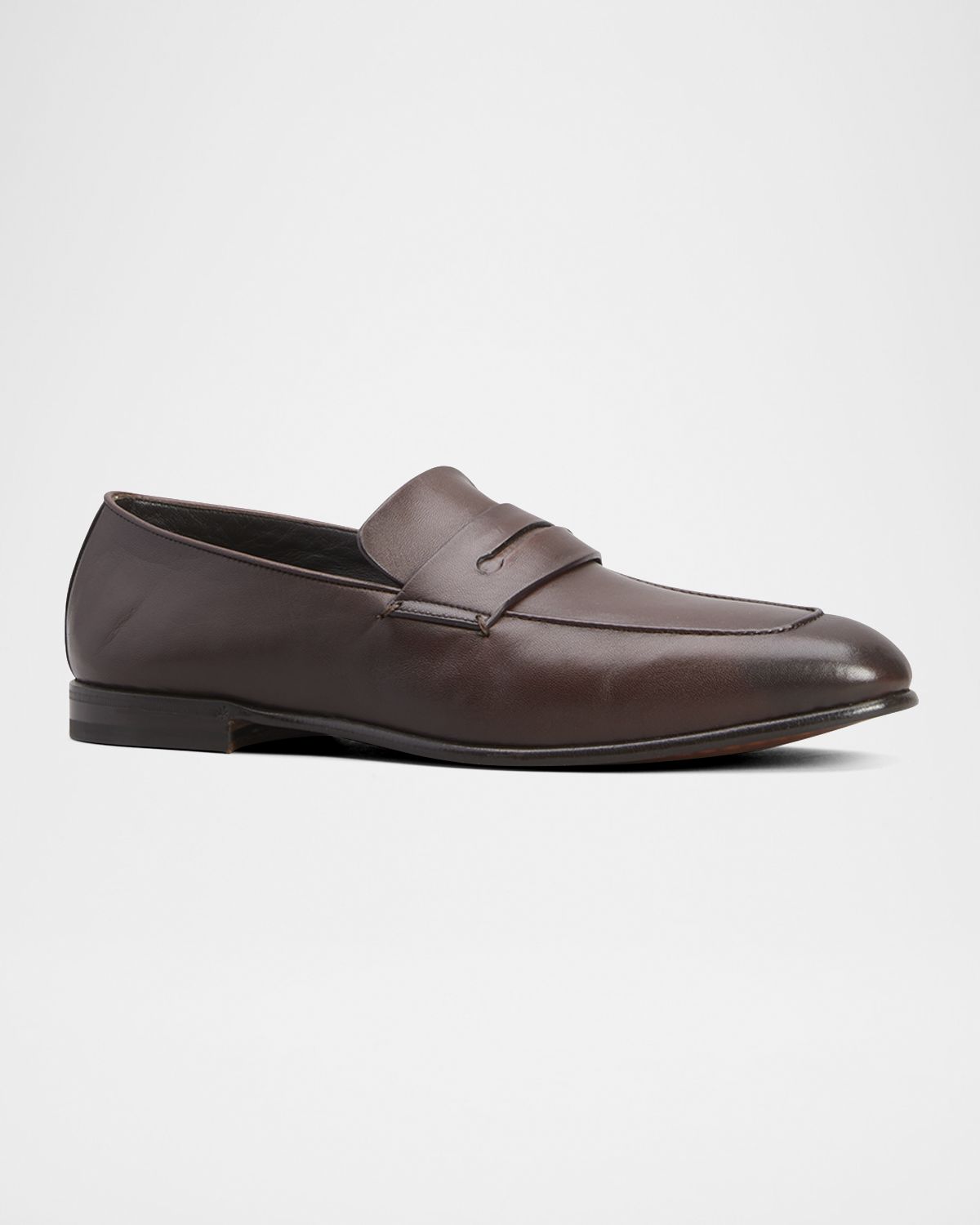 ZEGNA Men 's Lasola Leather Penny Loafers