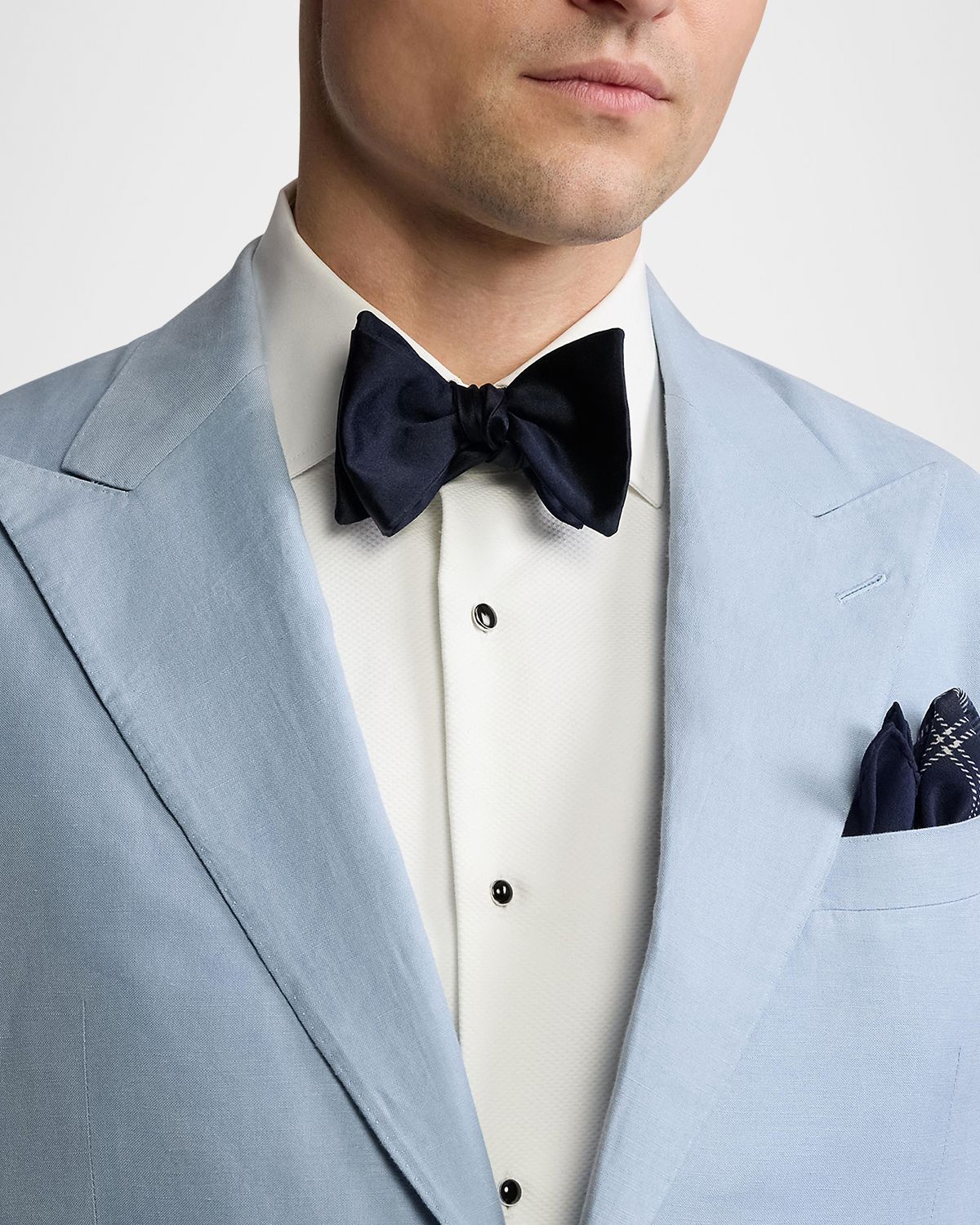 Ralph Lauren Purple Label Men 's Silk Satin Bow Tie