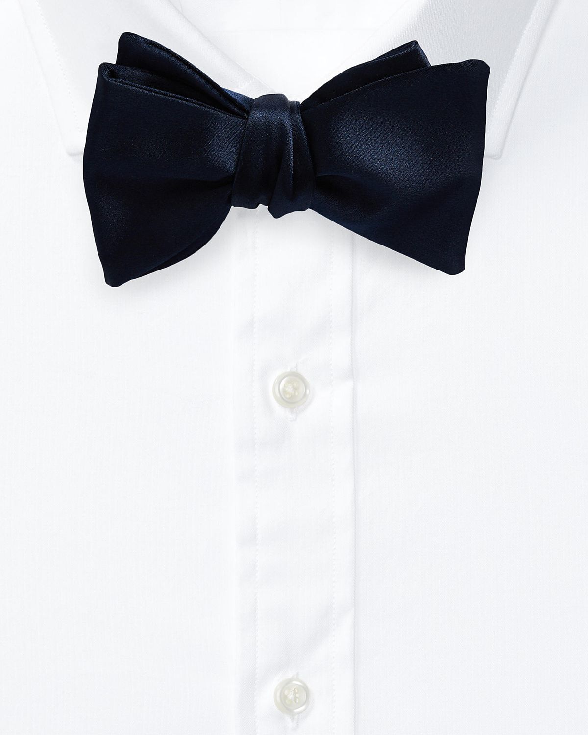 Ralph Lauren Purple Label Men 's Silk Satin Bow Tie