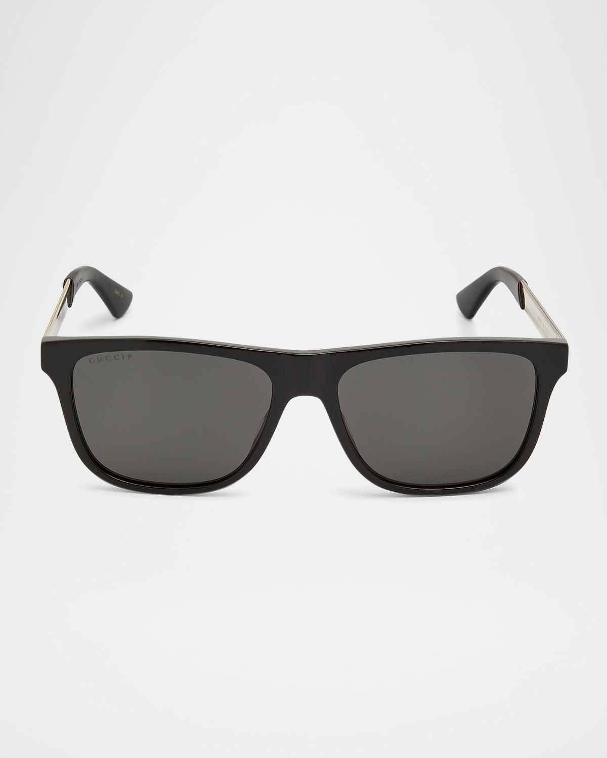 Gucci Men 's Square Acetate Logo Sunglasses