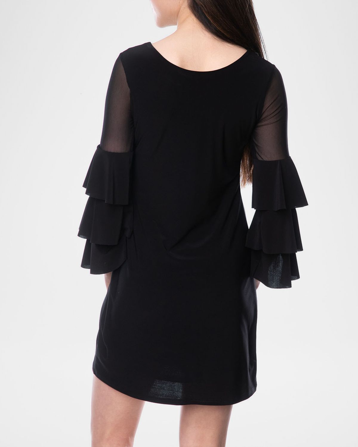 Un Deux Trois Girl 's Tiered Sleeve Sheath Dress, Size -16 | Thumbnail 3 Un Deux Trois Girl 's Tiered Sleeve Sheath Dress, Size -16 | Thumbnail 3
