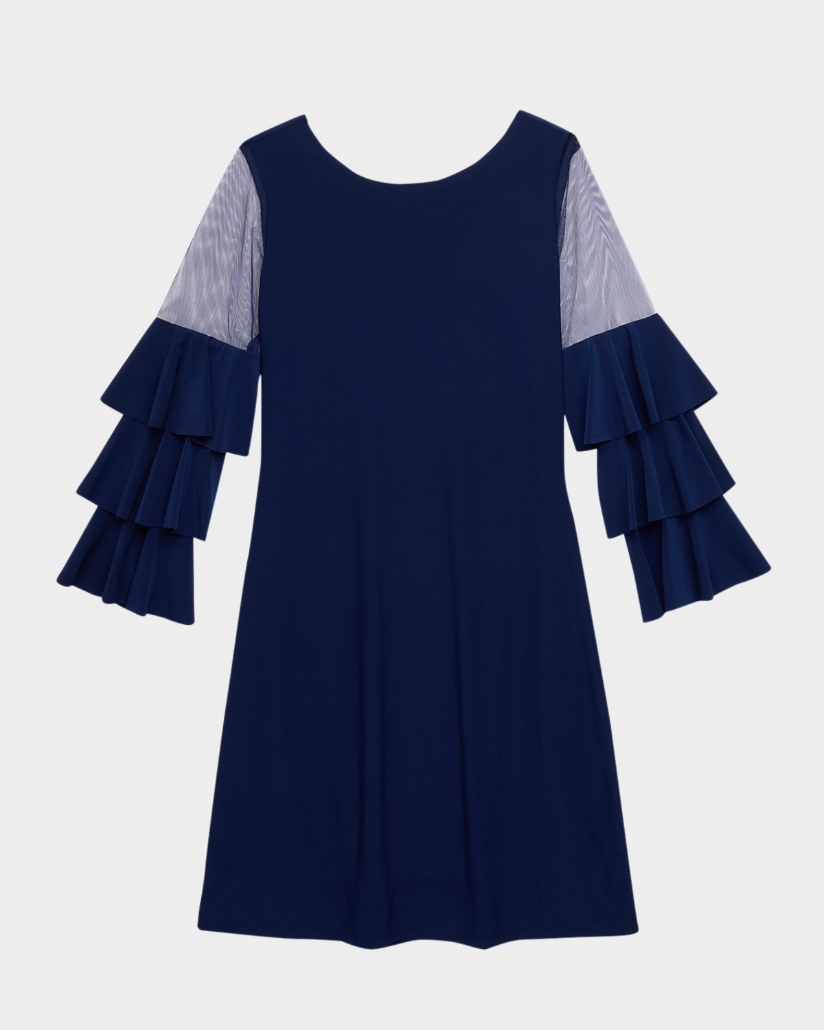 Un Deux Trois Girl 's Tiered Sleeve Sheath Dress, Size 7-16 | Thumbnail 4 Un Deux Trois Girl 's Tiered Sleeve Sheath Dress, Size 7-16 | Thumbnail 4