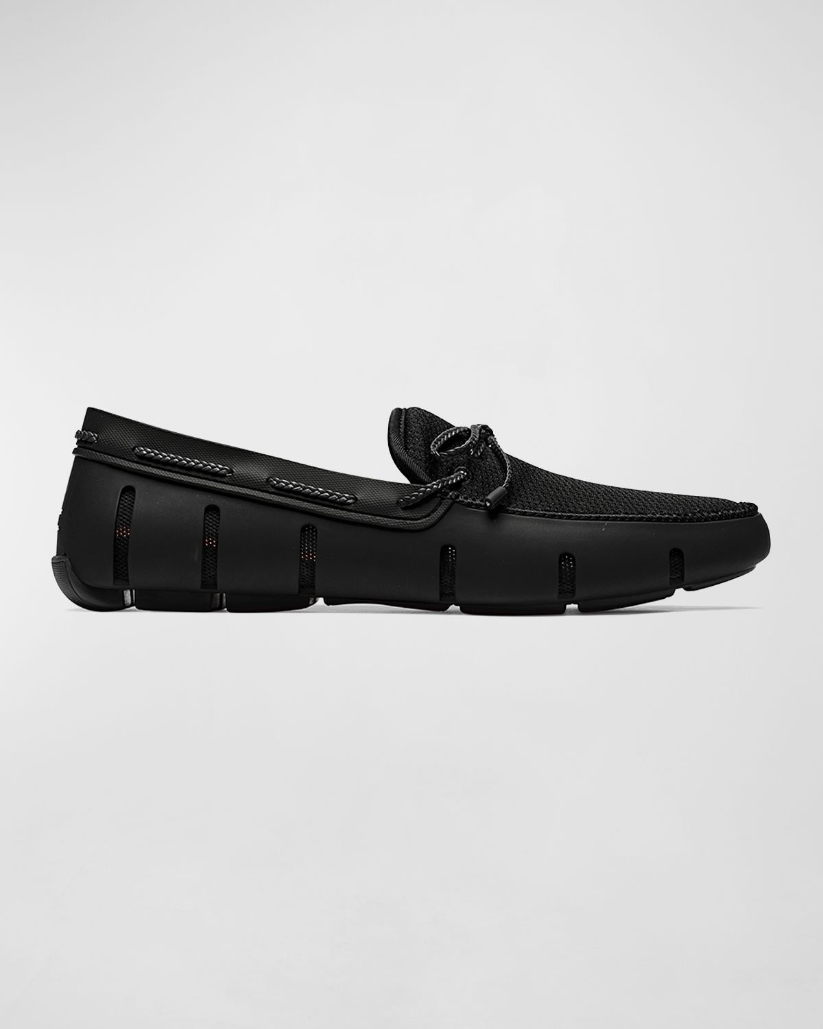 Swims Men 's Braided-Lace Mesh/Rubber Driver Loafers