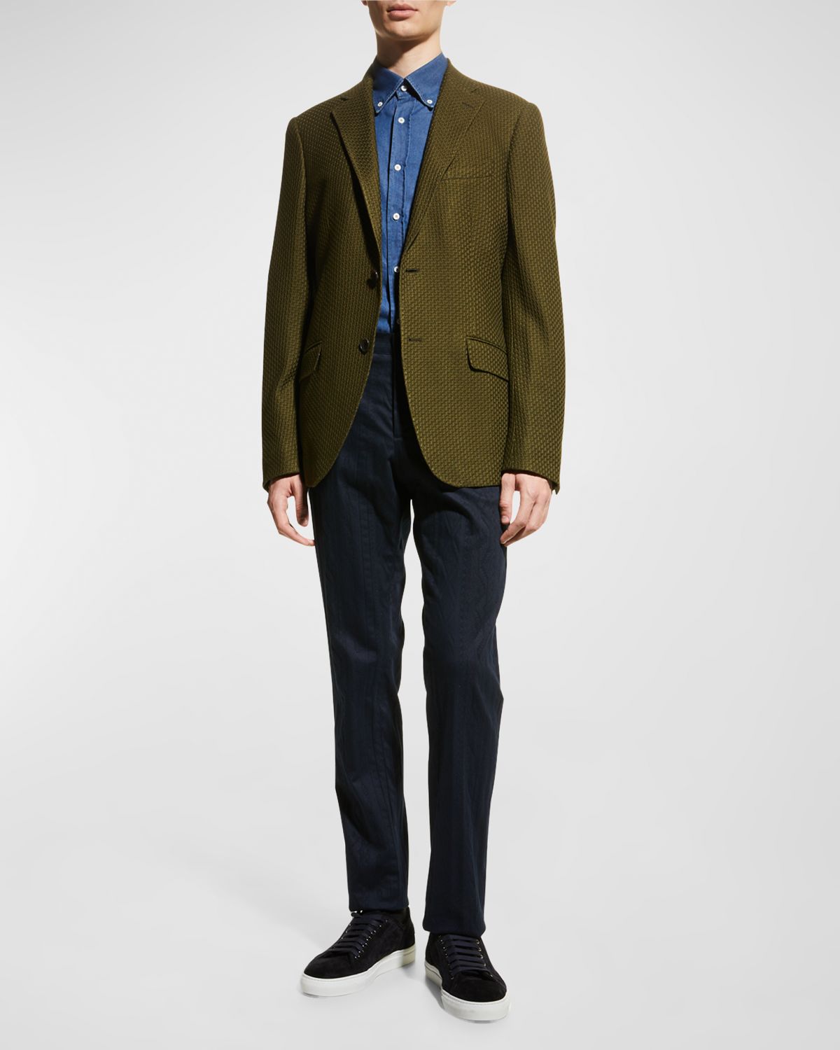 Etro Men 's Basic Knit Blazer