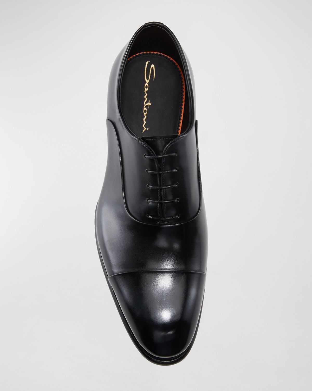 Santoni Men 's Isaac Cap-Toe Leather Oxford Shoes