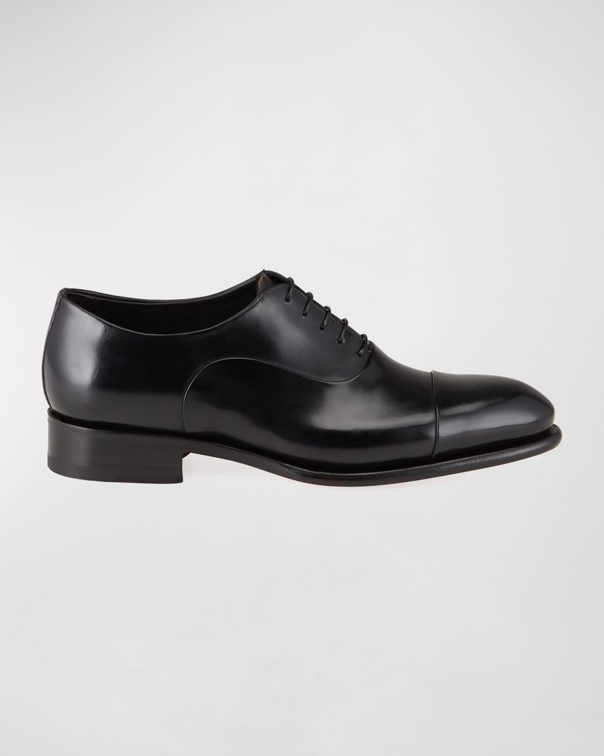 Santoni Men 's Isaac Cap-Toe Leather Oxford Shoes | Thumbnail 5
