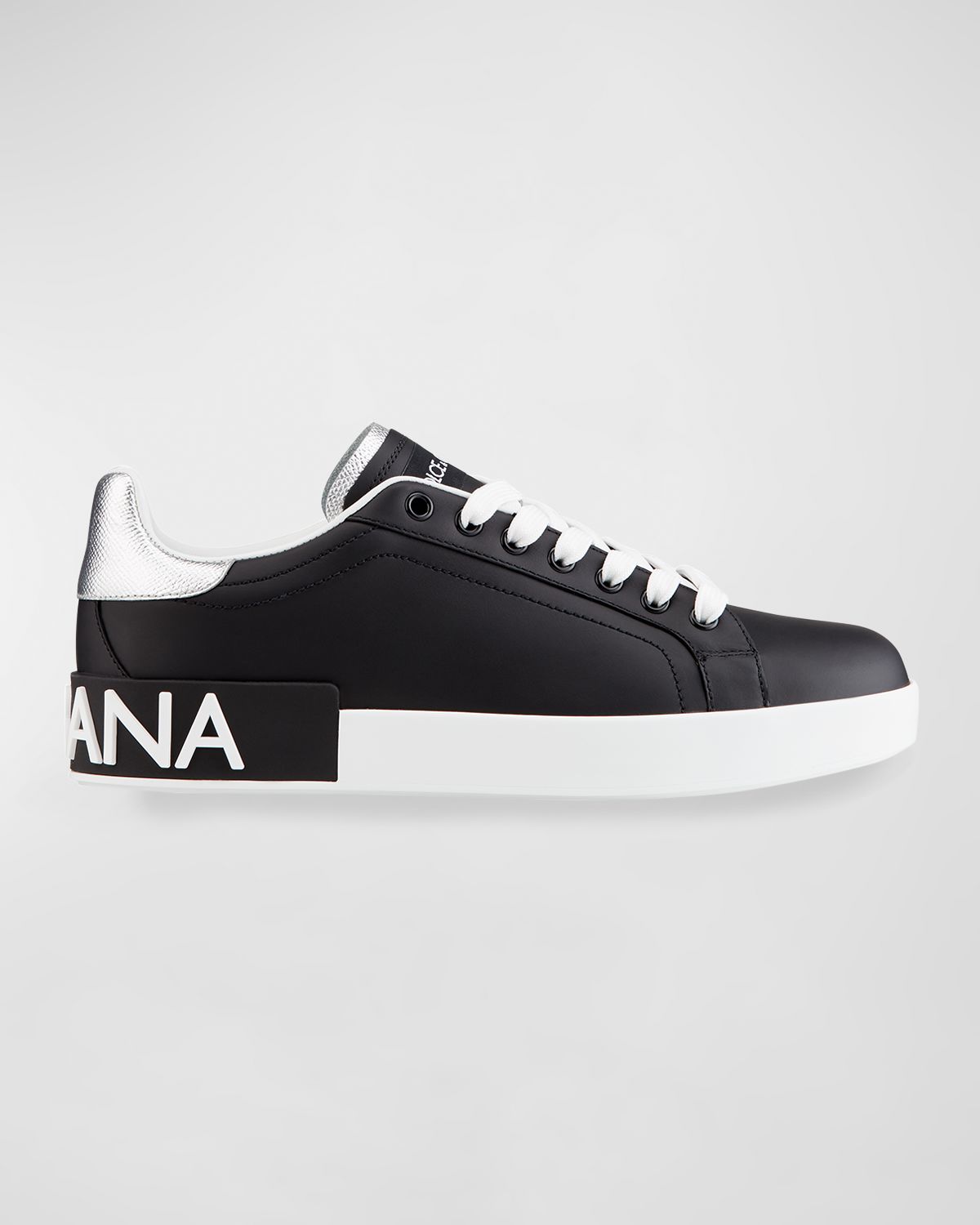 Dolce & Gabbana Leather Logo Low-Top Sneakers | Thumbnail 6 Dolce & Gabbana Leather Logo Low-Top Sneakers | Thumbnail 6
