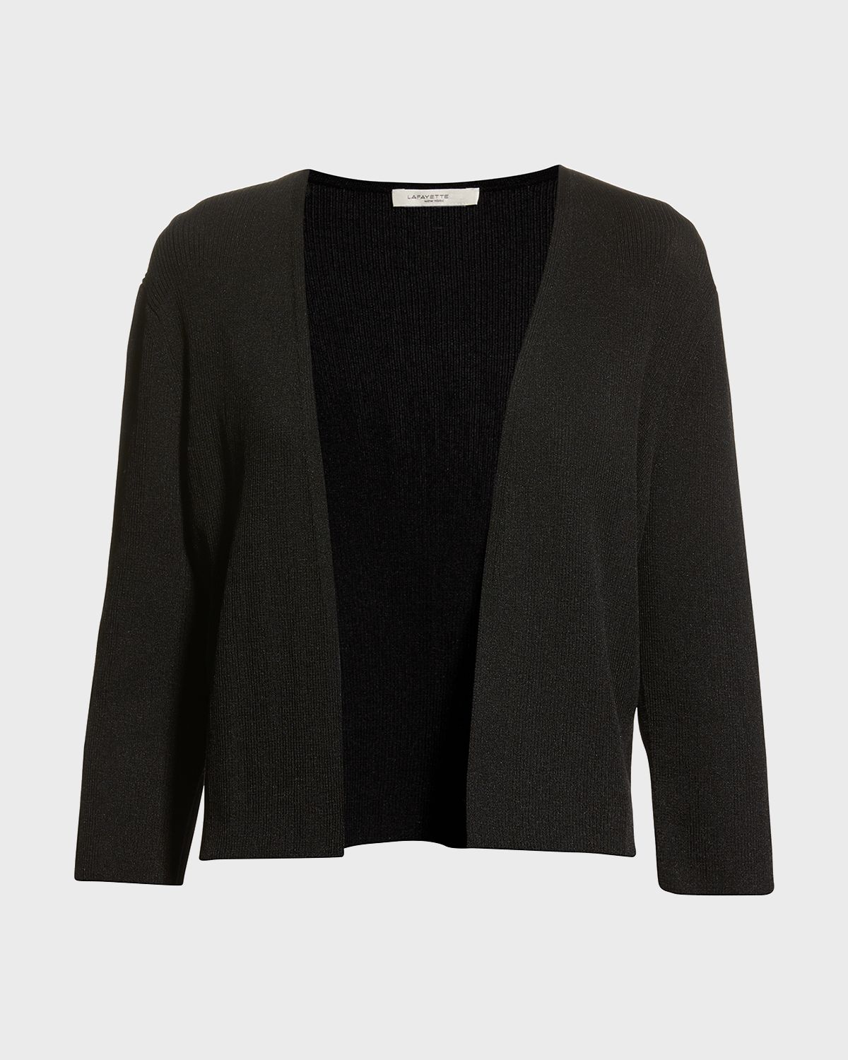 Lafayette 148 New York Cropped Open-Front Cardigan