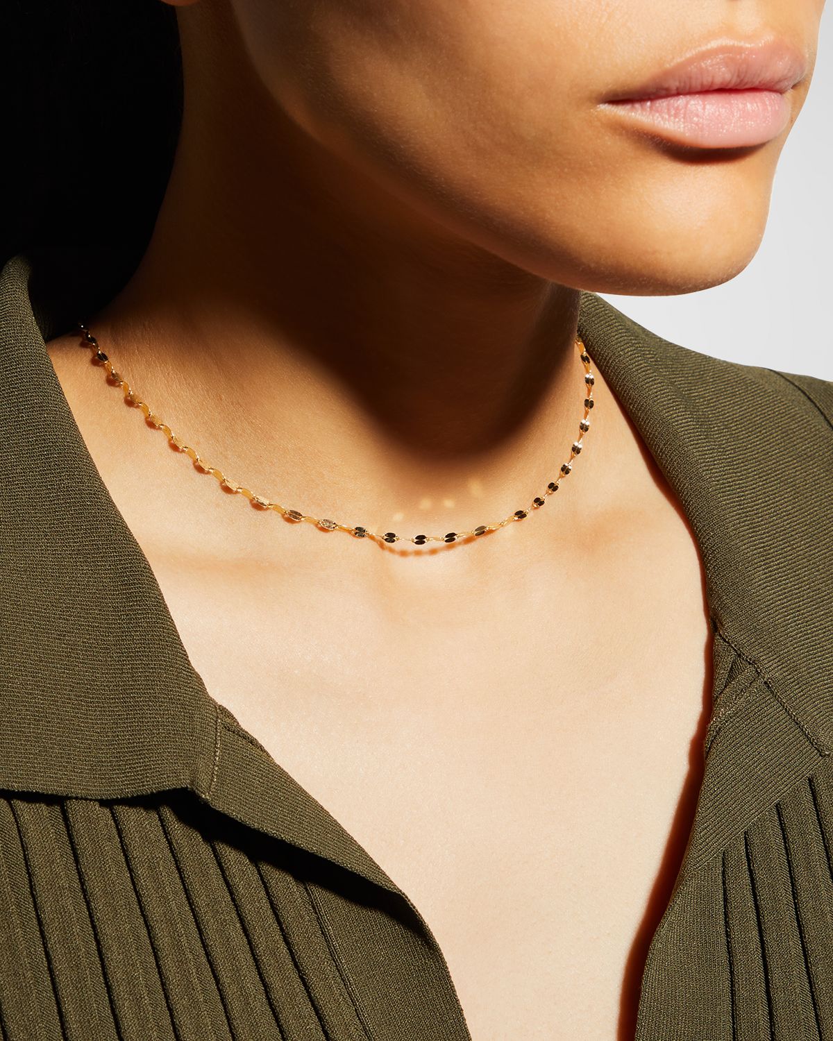 LANA 14K Gold Mega Gloss Blake Chain Choker