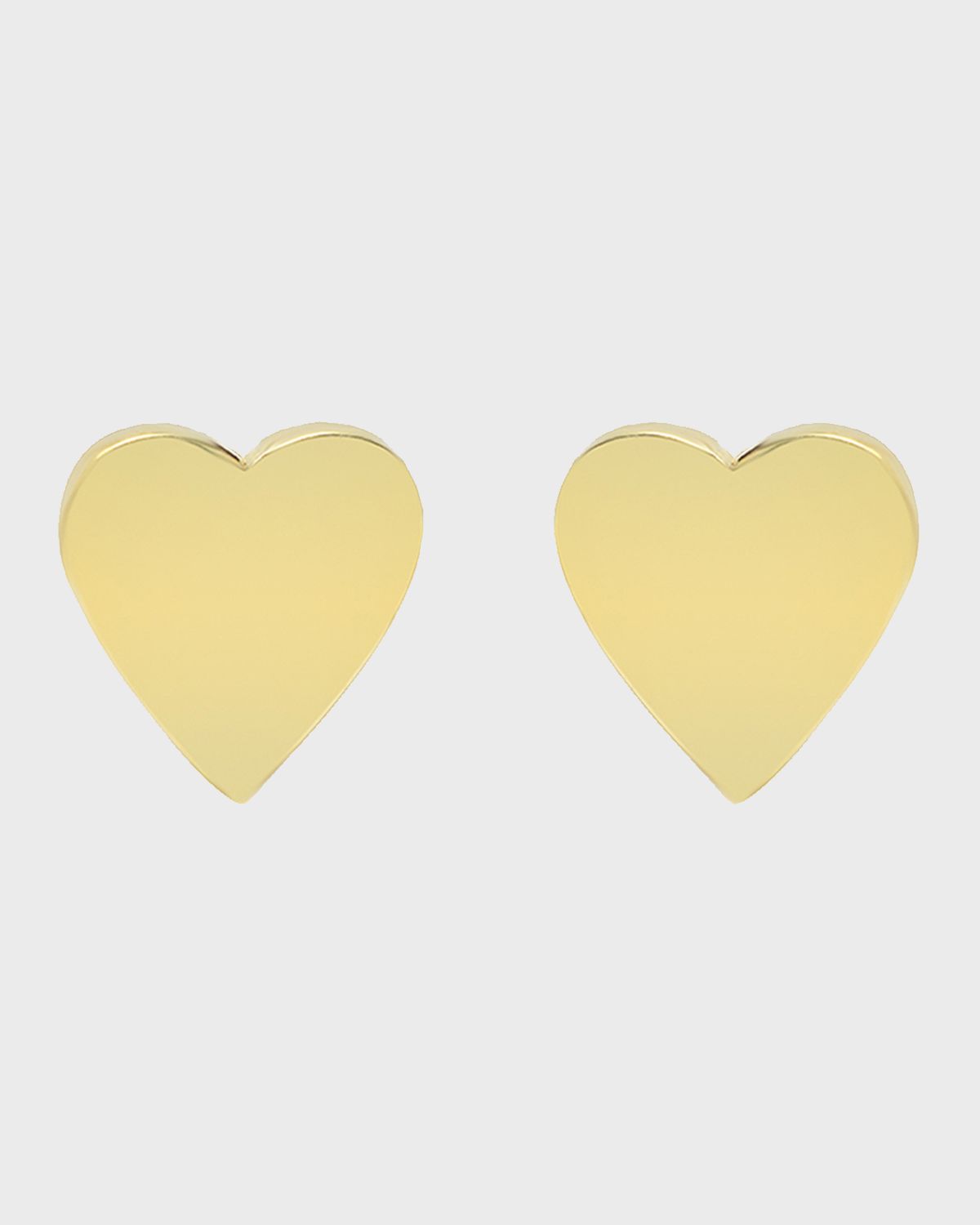 Jennifer Meyer 18k Plain Heart Stud Earrings