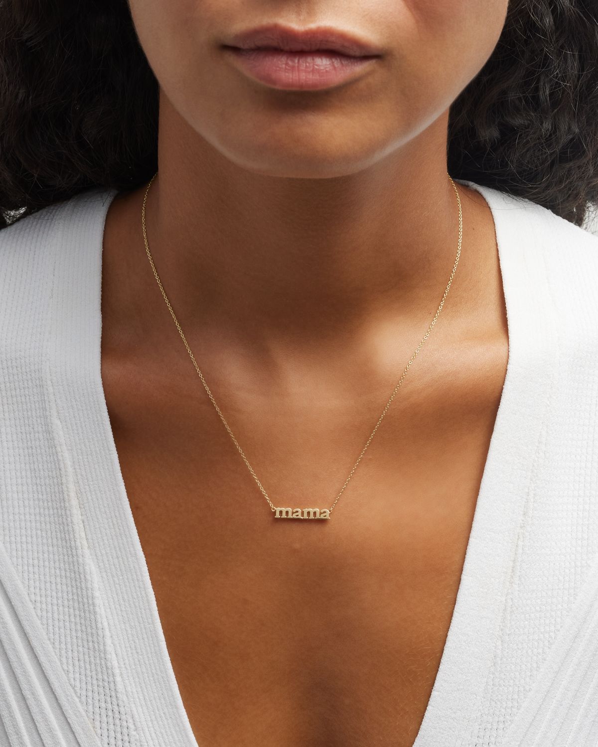 Jennifer Meyer 18k Mama Pendant Necklace