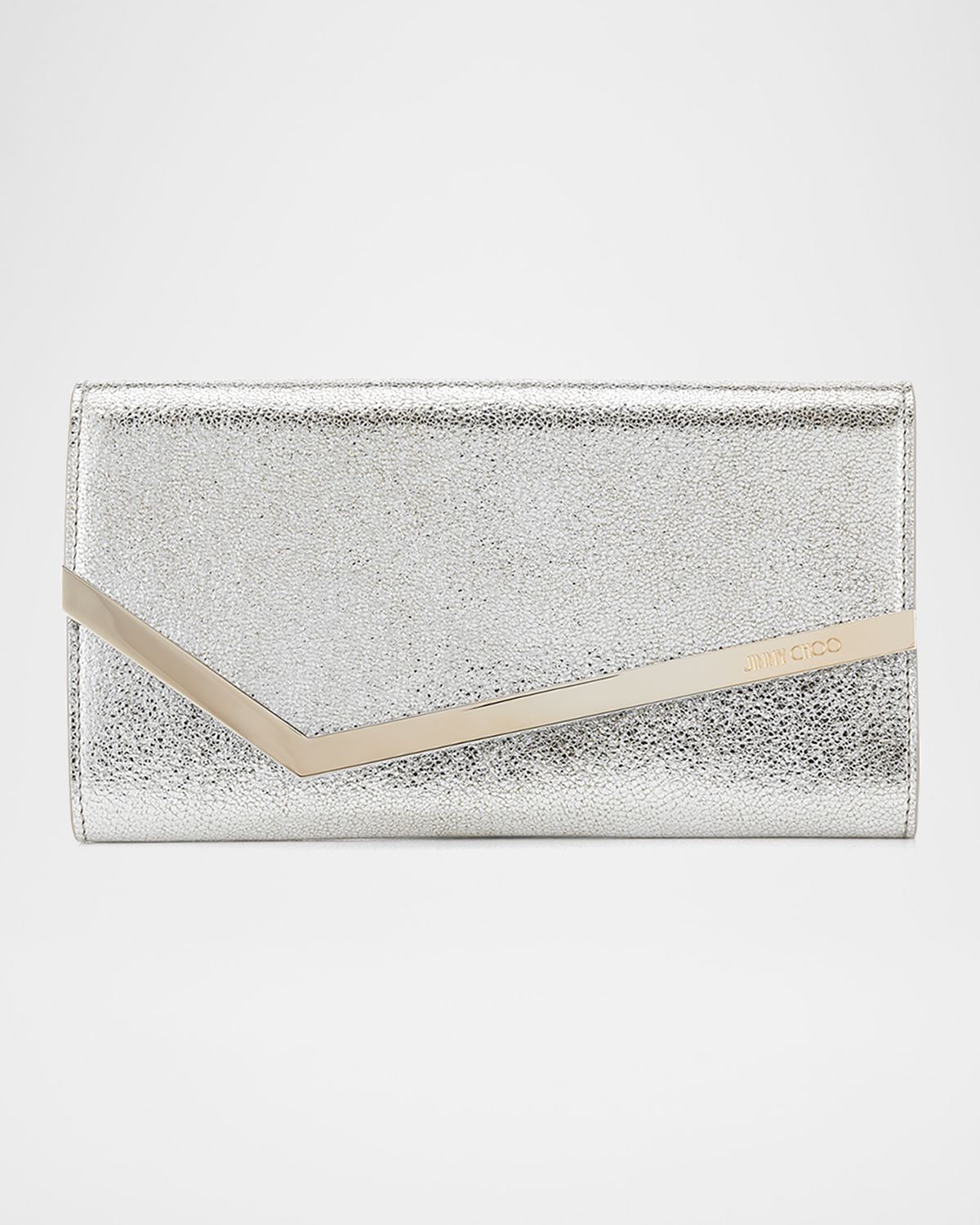 Jimmy Choo Emmie Dusty Glitter Clutch Bag