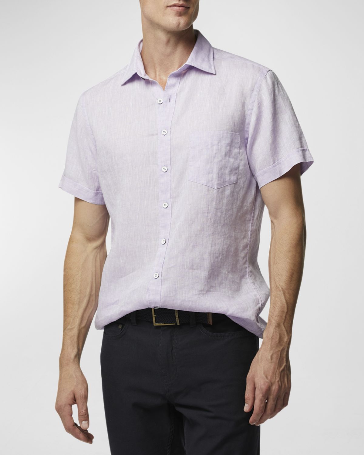 Rodd & Gunn Men 's Ellerslie Solid Linen Sport Shirt